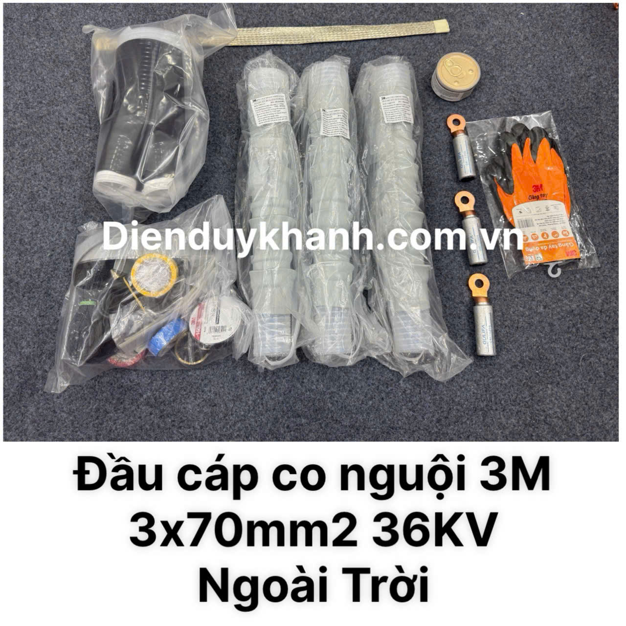 Đầu Cáp Co Nguội Trung Thế Ngoài Trời 36KV OD 3C QTII(K)8S-33-70 (3x70mm2)